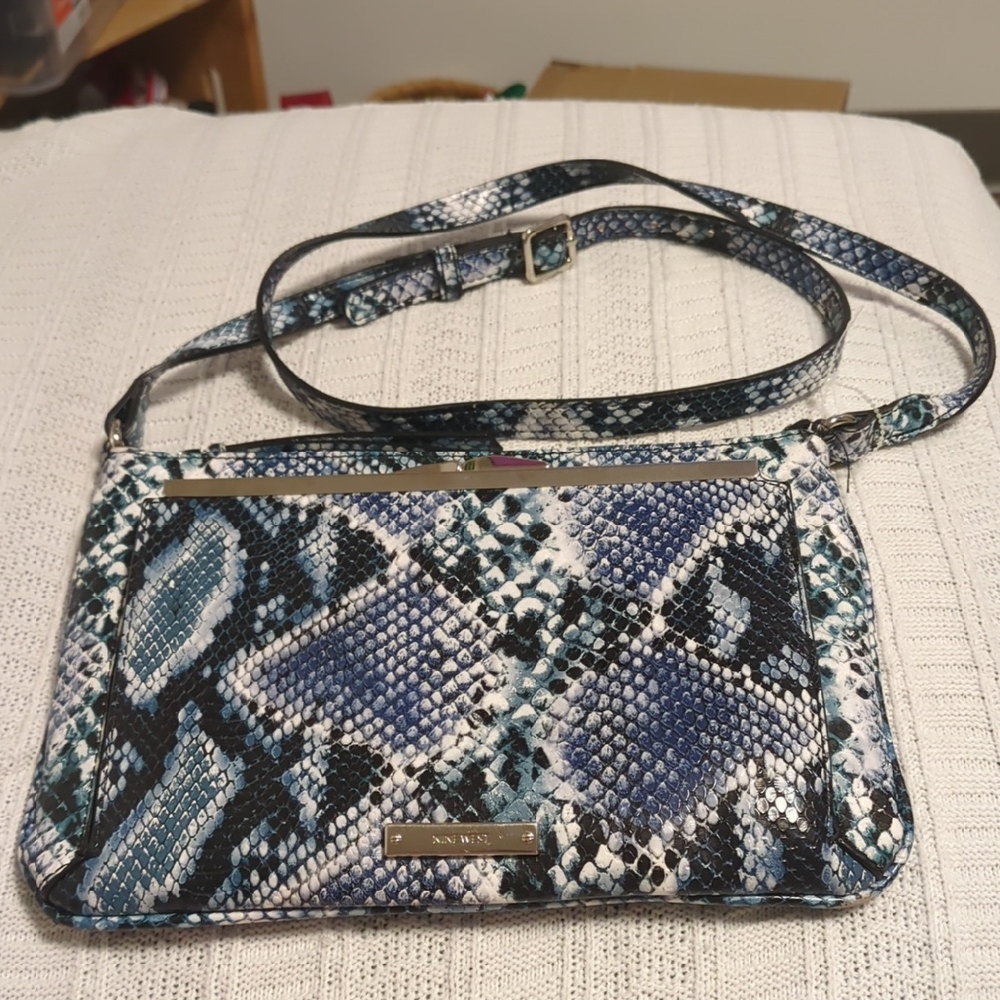 Vibrant 9 West Crossbody Bag - Animal Print Elegance